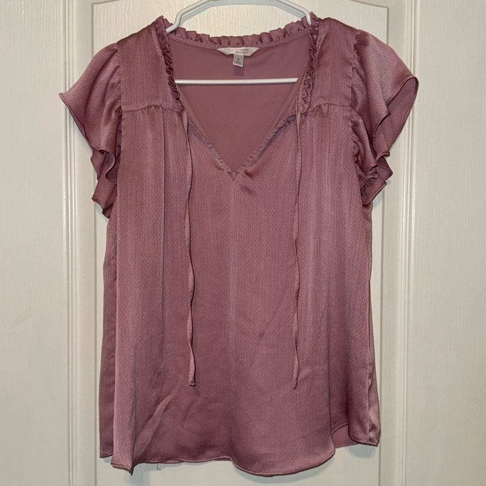 SILKY TIE BLOUSE
